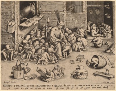 Rumpa på skolen av Pieter van der Heyden after Pieter Bruegel the Elder