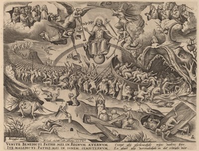 Den siste dommen av Pieter van der Heyden after Pieter Bruegel the Elder