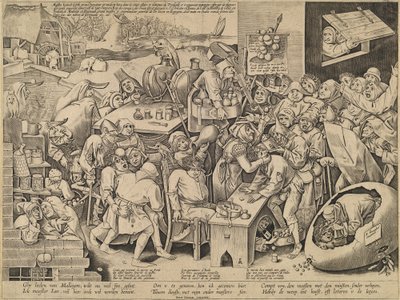 Heksen fra Malleghem av Pieter van der Heyden after Pieter Bruegel the Elder