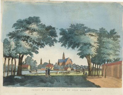 Utsikt over Haarlem fra Overveen Utsikt av Overveen på byen Haarlem (tittel på objekt) av Pieter van der Meulen