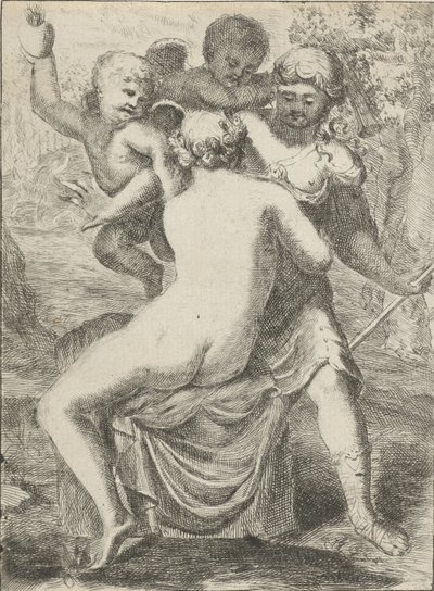 Jupiter forfører Callisto av Pieter van der Plas (II)