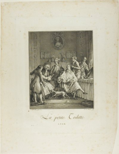 The Little Toilette, fra Monument du Costume Physique et Morale de la fin du XVIIIe siècle av Pietro Antonio Martini