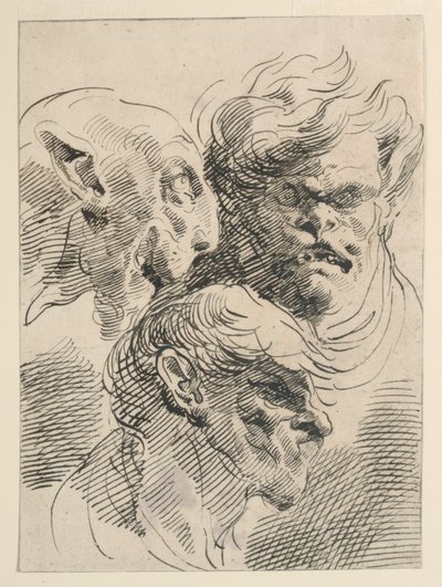 Groteske hoder av Pietro Antonio Novelli