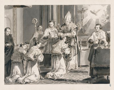 Ordinasjon fra De syv sakramenter av Pietro Antonio Novelli