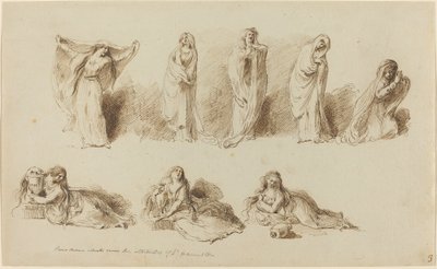 Holdningene til Lady Hamilton av Pietro Antonio Novelli