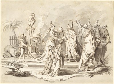 Ekteskapet mellom Europa og Kina av Pietro Antonio Novelli