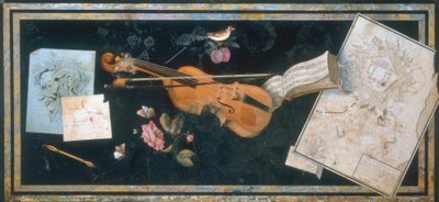 Bordplate med Scagliola Florence av Pietro Antonio Paolini