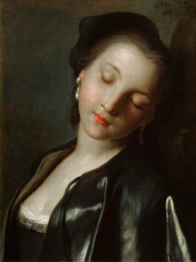 Sovende ung kvinne, midten av 1700-tallet av Pietro Antonio Rotari