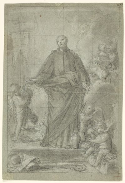 St Cajetan av Thiene (?) omgitt av putti av Pietro Antonio de Pietri