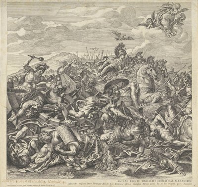 Slaget ved Arbella (venstre del) av Pietro Aquila