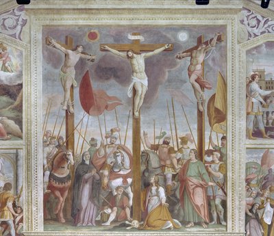 Korsfestelse (fresko) av Pietro Baschenis