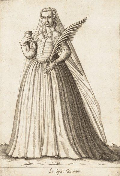 Den romerske bruden, ca. 1580. av Pietro Bertelli.