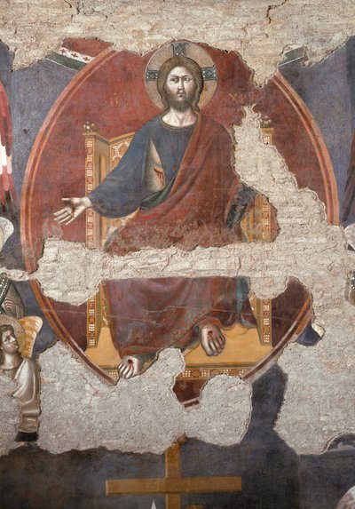 Den siste dommen: Kristus trumfer. Detalj. (Fresco av Pietro Cavallini