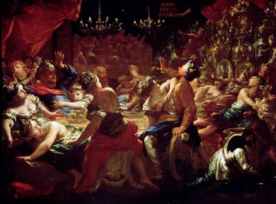 Belsasarfesten, 1600- eller begynnelsen av 1700-tallet av Pietro Dandini