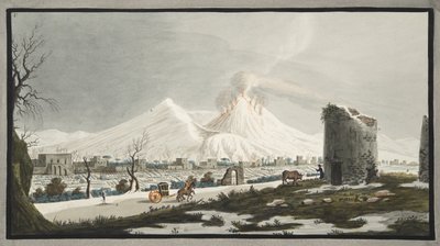 Vesuv i snø, plate V fra 