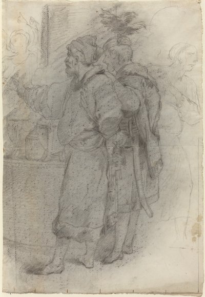 To stående hoffmenn av Pietro Fancelli