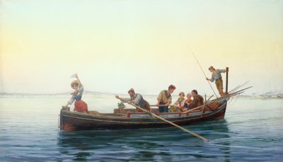 På vei hjem, Napolibukten av Pietro Gabrini