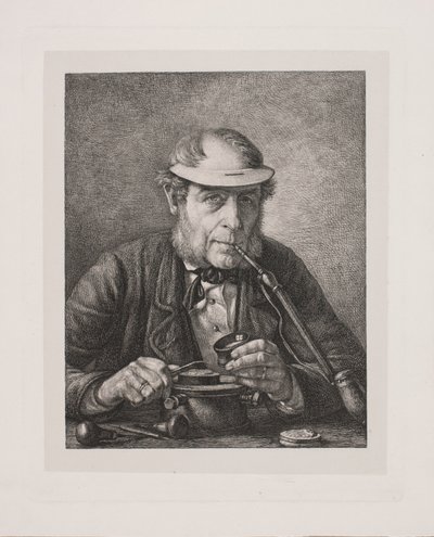 Portrett av kunstnerens far, medaljevinner F.C. Crohns av Pietro Købke Krohn