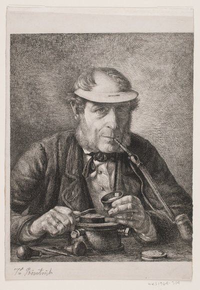 Portrett av kunstnerens far, medaljevinner F.C. Crohns av Pietro Købke Krohn