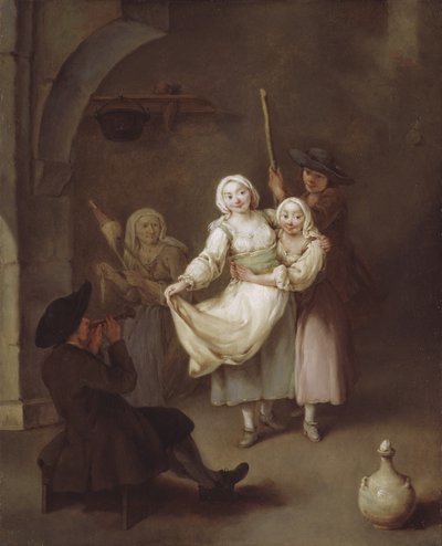 Dansen, ca. 1750 (olje på lerret) av Pietro Longhi