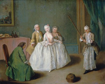 Spillet om kokegryten av Pietro Longhi
