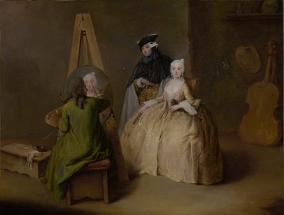 Maleren i hans atelier, ca. 1741-4 av Pietro Longhi