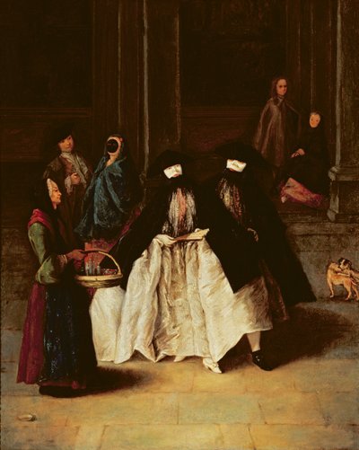 Parfymeselgeren (olje på lerret) (se også 166068) av Pietro Longhi