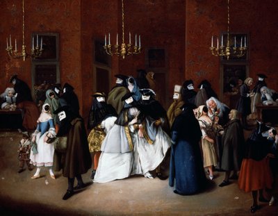 The Ridotto of Venice, ca. 1750 (olje på lerret) av Pietro Longhi