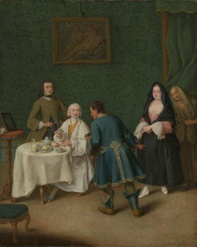 Fristelsen, 1746. av Pietro Longhi