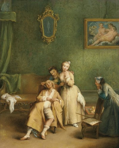 The Tickle, ca. 1755 av Pietro Longhi