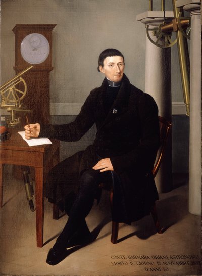 Portrett av Barnaba Oriani, astronom (1752 - 1832) av N. Carducci. 1800-talls maleri. av Pietro Narducci