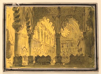 Scenedesign, Kirkens interiør av Pietro Narducci