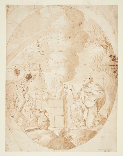 Noahs offer av Pietro Novelli