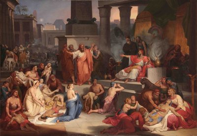 Døden til den førstefødte av Egypt, 1838-1839 av Pietro Paolétti