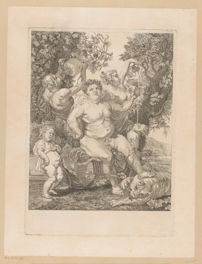 Bacchus på en vintønne av Pietro Peiroleri