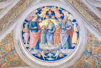 Kristus fristet av djevelen av Pietro Perugino