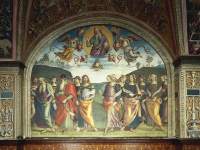 Hellige Far med profeter og sibyller av Pietro Perugino