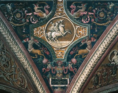 Planeter og groteske dekorative motiver av Pietro Perugino
