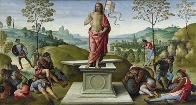 Oppstandelsen, 1496-1500 av Pietro Perugino