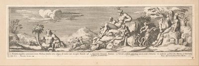 Allegori om ruten mellom Roma og Firenze Historie om keiser Konstantin (serietittel) av Pietro Sante Bartoli