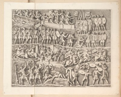 Relieffer på buen til Septimius Severus i Roma av Pietro Sante Bartoli