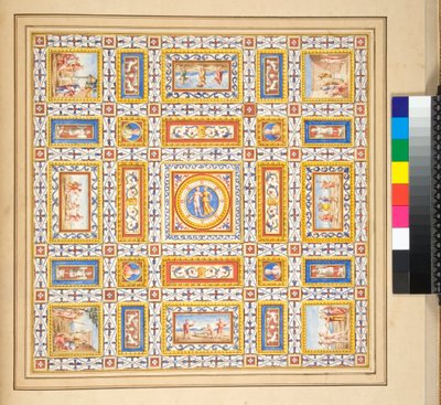 Et design for en takfreskomaleri av Pietro Santi Bartoli