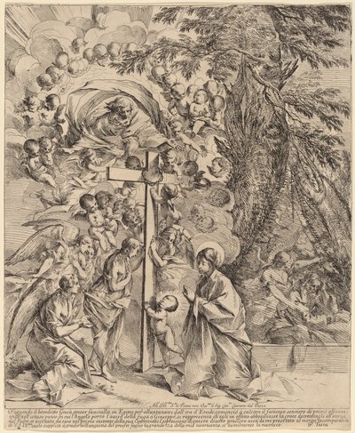 The Infant Christ Embracing the Cross (The Dream of Joseph) av Pietro Testa