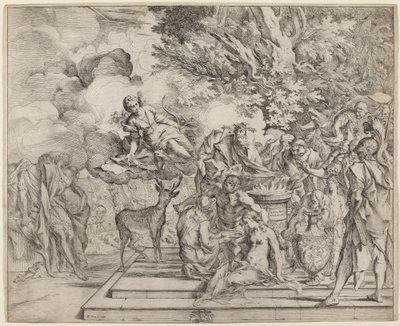 Iphigenia-offeret av Pietro Testa