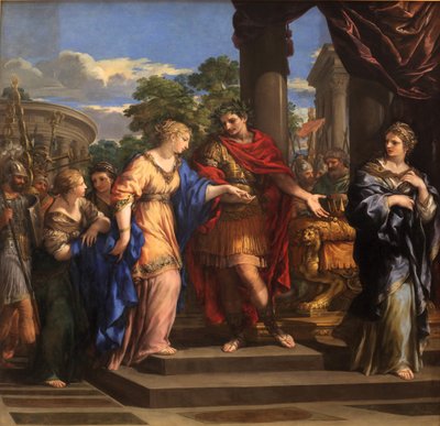 Cæsar gir Kleopatra Egyptens trone, ca. 1637 (olje på lerret) av Pietro da Cortona