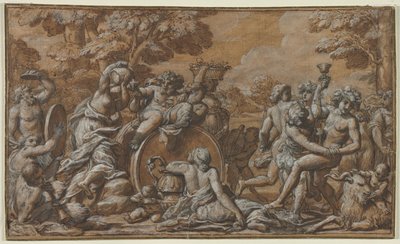 Bacchanal, 1600-tallet. av Pietro da Cortona