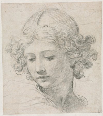 Studie for lederen av St. Michael av Pietro da Cortona