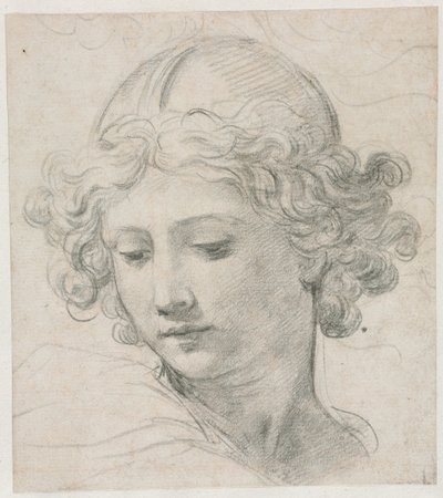 Studie for lederen av St. Michael, 1633. av Pietro da Cortona