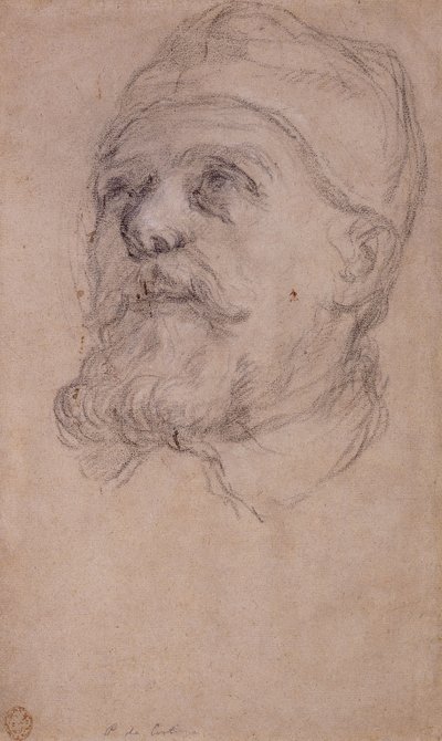 Hodet til pave Urban VIII av Pietro da Cortona