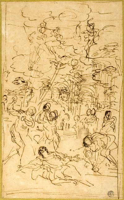 St. Stefans martyrium av Pietro da Cortona